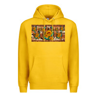 Lemon sunflower gemstone leopard cowhide horseshoe license plate Premium Hoodie - Artiststas