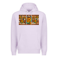 Lilac sunflower gemstone leopard cowhide horseshoe license plate Premium Hoodie - Artiststas