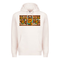 Pale Pink sunflower gemstone leopard cowhide horseshoe license plate Premium Hoodie - Artiststas