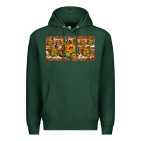 Sports Green sunflower gemstone leopard cowhide horseshoe license plate Premium Hoodie - Artiststas