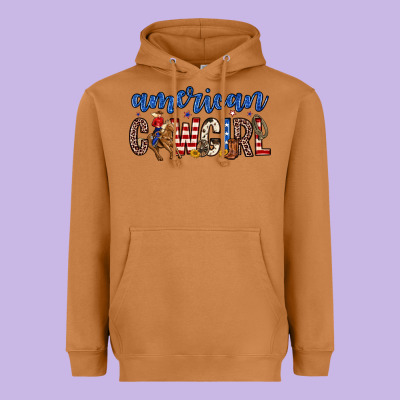 American Cowgirl Heavyweight Hoodie Designed By Zillion Design Studio