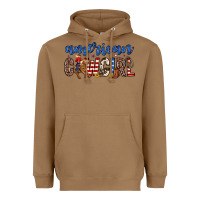 Toasted Coconut american cowgirl Heavyweight Hoodie - Zillion Design Studio