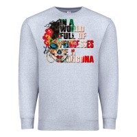 Heather Grey in a world full of princesses be a chingona Premium Sweatshirt - CTS Tumbler Store