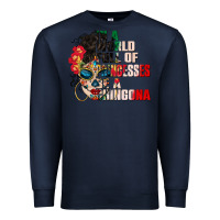Navy in a world full of princesses be a chingona Premium Sweatshirt - CTS Tumbler Store