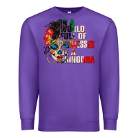 Purple in a world full of princesses be a chingona Premium Sweatshirt - CTS Tumbler Store