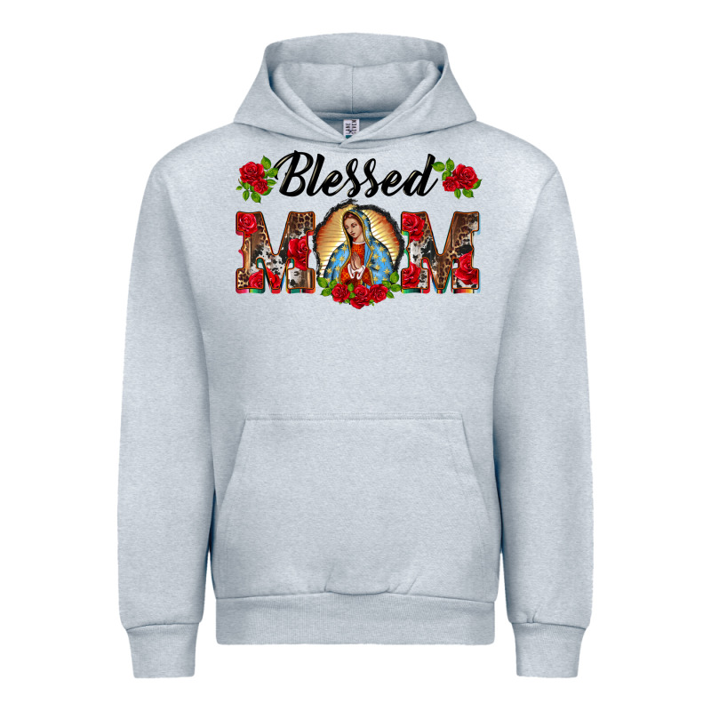 Blessed Mom Lady Of Guadalupe Urban Hoodie by BarkalooDesign | Teevron
