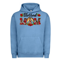 Pigment Pebble Blue blessed mom lady of guadalupe Urban Hoodie - BarkalooDesign
