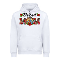 White blessed mom lady of guadalupe Urban Hoodie - BarkalooDesign