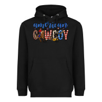 Black American cowboy Heavyweight Hoodie - Zillion Design Studio
