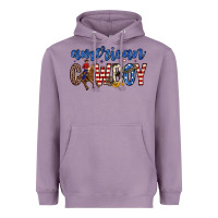 Lavender American cowboy Heavyweight Hoodie - Zillion Design Studio