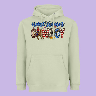 American Cowboy Heavyweight Hoodie Designed By Zillion Design Studio