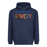 Navy American cowboy Heavyweight Hoodie - Zillion Design Studio