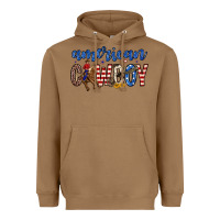 Toasted Coconut American cowboy Heavyweight Hoodie - Zillion Design Studio