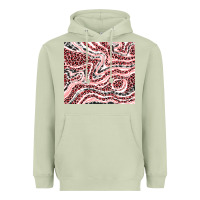 Matcha pinky leopard and cowhide valentine's day Heavyweight Hoodie - RanaPortraitStore