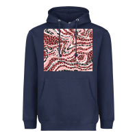 Navy pinky leopard and cowhide valentine's day Heavyweight Hoodie - RanaPortraitStore