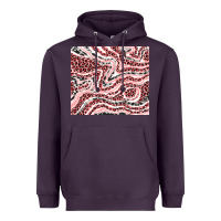 Plum pinky leopard and cowhide valentine's day Heavyweight Hoodie - RanaPortraitStore