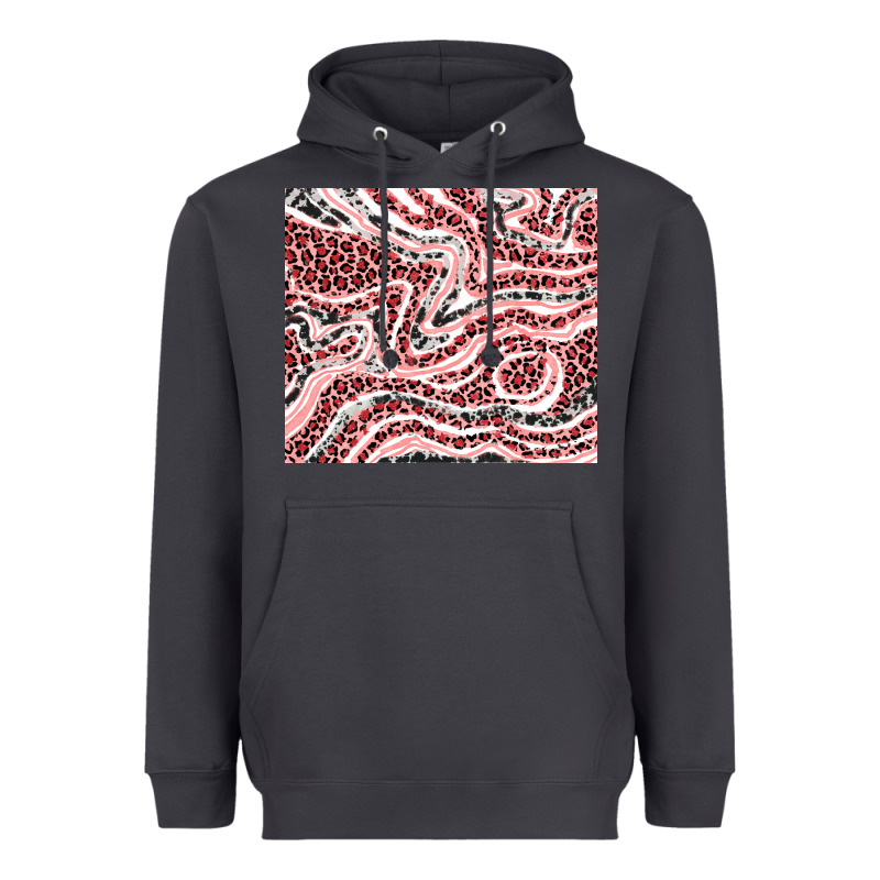 Pinky Leopard And Cowhide Valentine's Day Heavyweight Hoodie by RanaPortraitStore | Teevron