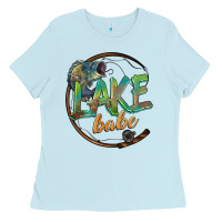 Baby Blue lake babe Ladies Tee - BarkalooDesign
