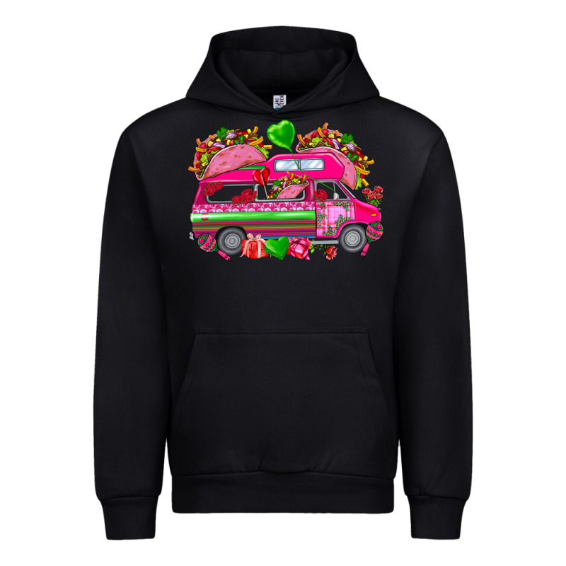 Valentines Day Tacos Truck Urban Hoodie by NancyCooperArtShop | Teevron