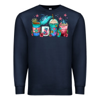 Navy turtle coffee cups Premium Sweatshirt - Zillion Design Studio