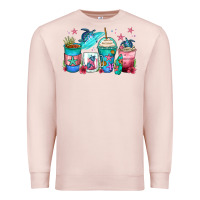 Pale Pink turtle coffee cups Premium Sweatshirt - Zillion Design Studio