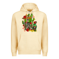 Pina Colada skeleton with sombrero and tequila Premium Hoodie - AdoDesignShop