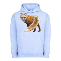 Pigment Grape Ice Red Fox Urban Hoodie - LillyAllenDesigns