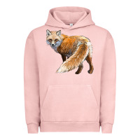 Pigment Salmon Red Fox Urban Hoodie - LillyAllenDesigns