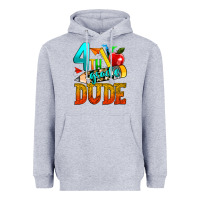 Heather Grey 4th grade dude Heavyweight Hoodie - texasbilliewilder