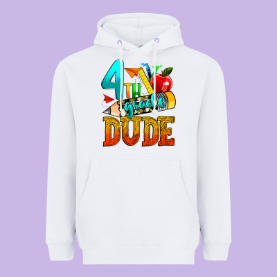 4th Grade Dude Heavyweight Hoodie Designed By Texasbilliewilder