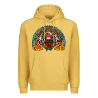 Antique Gold saddle sunflower horseshoe rainbow Premium Hoodie - Artiststas