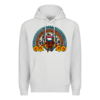 Dove Grey saddle sunflower horseshoe rainbow Premium Hoodie - Artiststas