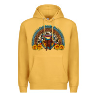 Mustard saddle sunflower horseshoe rainbow Premium Hoodie - Artiststas