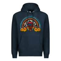 Navy saddle sunflower horseshoe rainbow Premium Hoodie - Artiststas