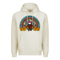 Oatmeal Heather saddle sunflower horseshoe rainbow Premium Hoodie - Artiststas