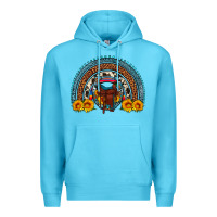 Ocean Blue saddle sunflower horseshoe rainbow Premium Hoodie - Artiststas