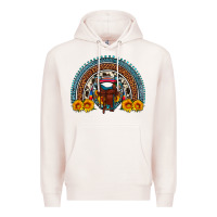 Pale Pink saddle sunflower horseshoe rainbow Premium Hoodie - Artiststas