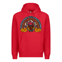 Red saddle sunflower horseshoe rainbow Premium Hoodie - Artiststas
