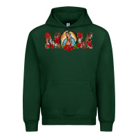 Forest Green mom lady of guadalupe Urban Hoodie - BarkalooDesign