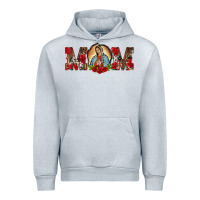 Heather Grey mom lady of guadalupe Urban Hoodie - BarkalooDesign