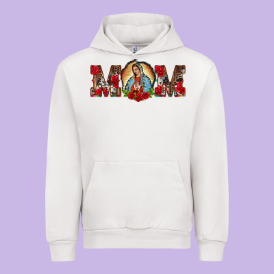 Mom Lady Of Guadalupe Urban Hoodie Designed By Barkaloodesign