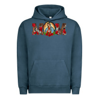 Pigment Midnight Navy mom lady of guadalupe Urban Hoodie - BarkalooDesign