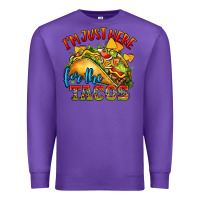 Purple im just here for the tacos Premium Sweatshirt - CTS Tumbler Store