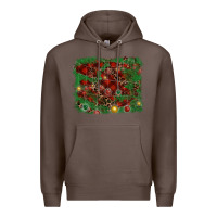 Coffee christmas background Premium Hoodie - RanaPortraitStore