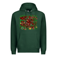 Sports Green christmas background Premium Hoodie - RanaPortraitStore