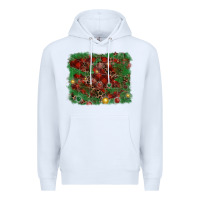 White christmas background Premium Hoodie - RanaPortraitStore