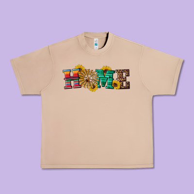 Western Home Wind Wheel Urban Heavy Tee Designed By Artiststas