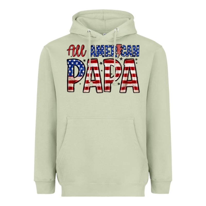 All American Papa Heavyweight Hoodie by Zillion Design Studio | Teevron