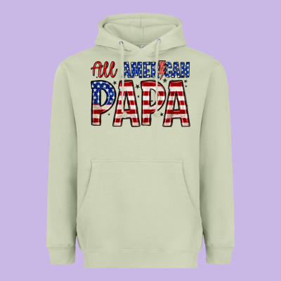 All American Papa Heavyweight Hoodie Designed By Zillion Design Studio