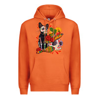 Carrot mexican dead day with skeleton cat Premium Hoodie - AdoDesignShop